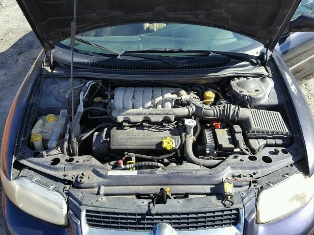 3C3EL55H6VT508397 - 1997 CHRYSLER SEBRING JX BLUE photo 7