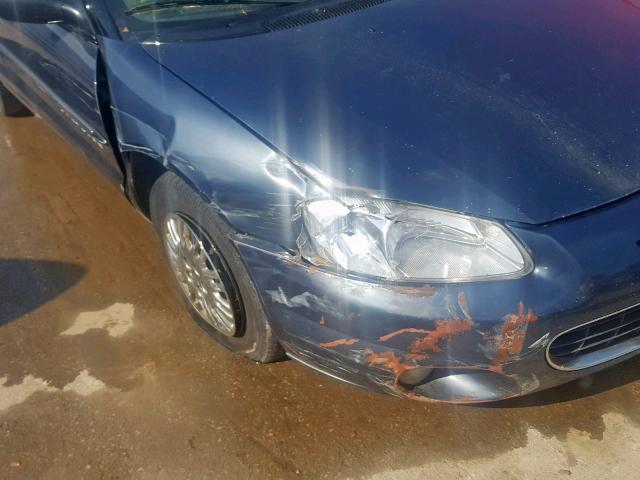 1C3EL45U61N728415 - 2001 CHRYSLER SEBRING LX BLUE photo 9