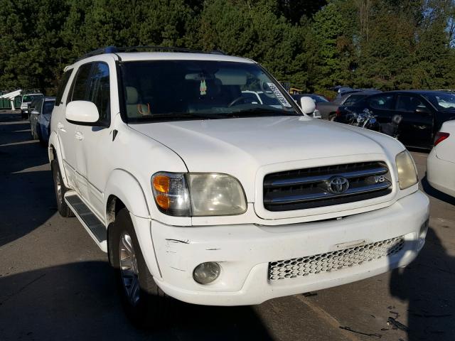 5TDZT38A93S158416 - 2003 TOYOTA SEQUOIA LI WHITE photo 1