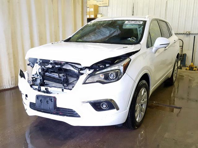 LRBFX2SA9JD116328 - 2018 BUICK ENVISION E WHITE photo 2