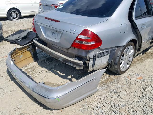 WDBUF83JX4X125506 - 2004 MERCEDES-BENZ E 500 4MAT SILVER photo 9