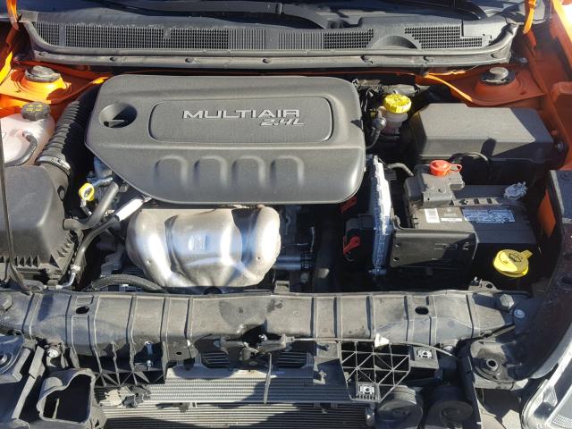 1C3CDFBB4ED702071 - 2014 DODGE DART SXT ORANGE photo 7