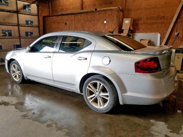 1B3BD1FG0BN586407 - 2011 DODGE AVENGER MA SILVER photo 3