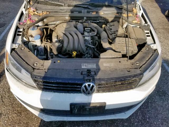 3VW2K7AJ7EM432797 - 2014 VOLKSWAGEN JETTA BASE Սպիտակ լուսանկար 7