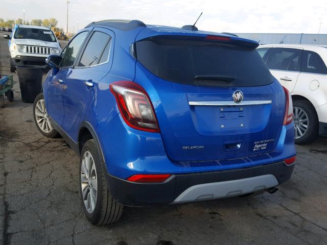 KL4CJASBXHB014092 - 2017 BUICK ENCORE PRE BLUE photo 3