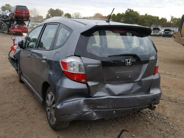 JHMGE8H57DC067972 - 2013 HONDA FIT SPORT GREEN photo 3