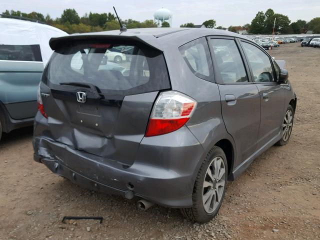 JHMGE8H57DC067972 - 2013 HONDA FIT SPORT GREEN photo 4