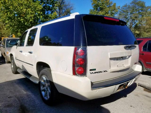 1GKUKMEFXAR206640 - 2010 GMC YUKON XL D WHITE photo 3