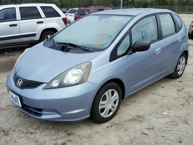 JHMGE8H32BC025138 - 2011 HONDA FIT BLUE photo 2