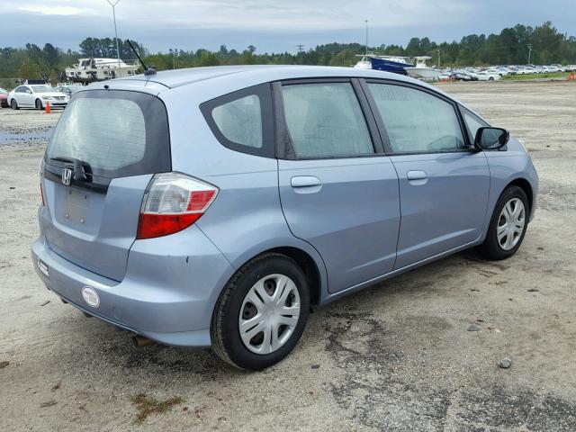 JHMGE8H32BC025138 - 2011 HONDA FIT BLUE photo 4