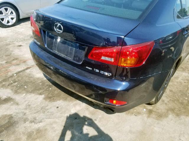 JTHCK262972019428 - 2007 LEXUS IS 250 BLUE photo 9