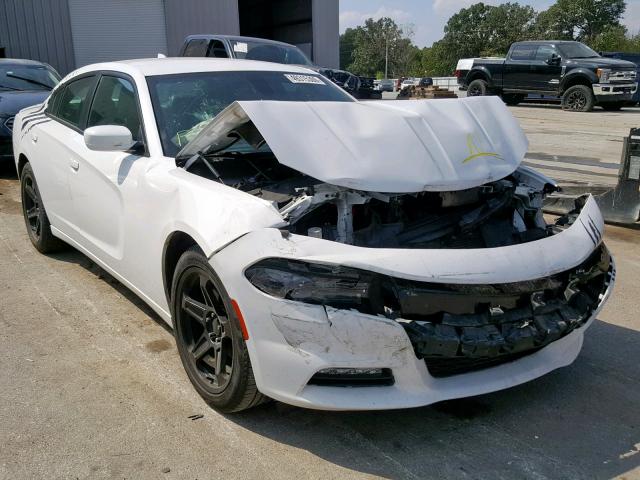 2C3CDXHG5FH901756 - 2015 DODGE CHARGER SX WHITE photo 1