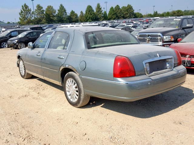 1LNHM83W14Y656460 - 2004 LINCOLN TOWN CAR U TURQUOISE photo 3