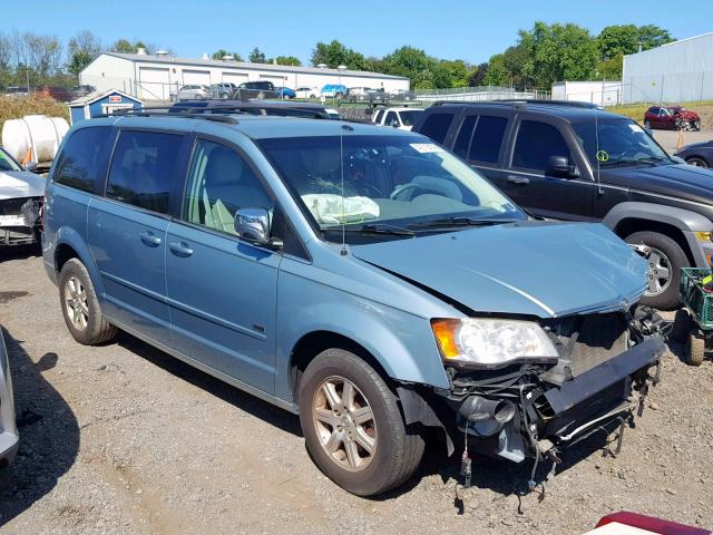 2A8HR54P78R730513 - 2008 CHRYSLER TOWN & COU BLUE photo 1