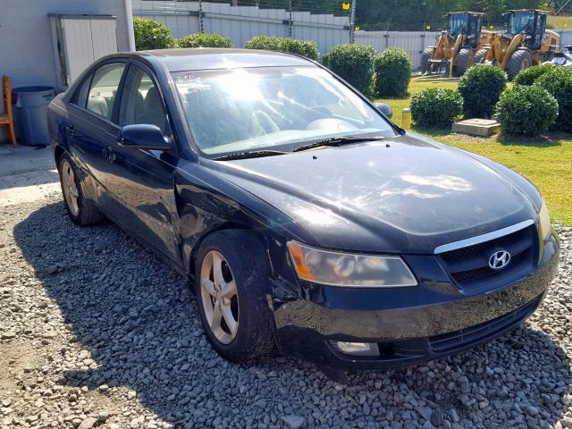 5NPET46C77H202708 - 2007 HYUNDAI SONATA GLS BLACK photo 1