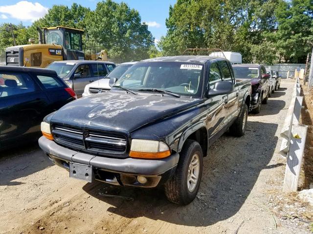 1B7HG2AN11S316355 - 2001 DODGE DAKOTA QUA BLACK photo 2