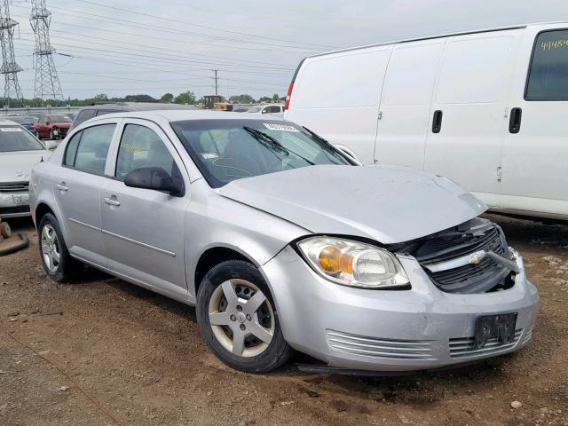 1G1AK52F057651505 - 2005 CHEVROLET COBALT SILVER photo 1