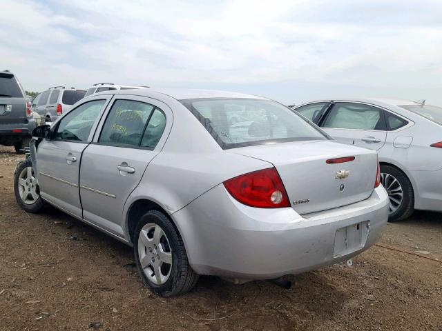 1G1AK52F057651505 - 2005 CHEVROLET COBALT SILVER photo 3