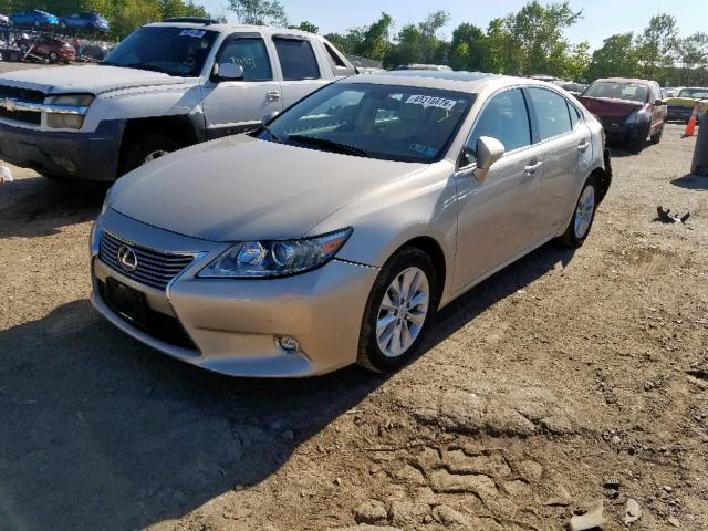 JTHBW1GG6E2039346 - 2014 LEXUS ES 300H BEIGE photo 2