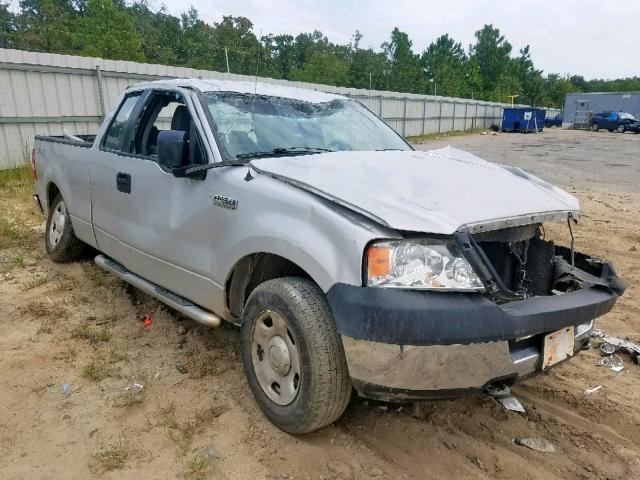 1FTRX14W65NB00153 - 2005 FORD F150 SILVER photo 1