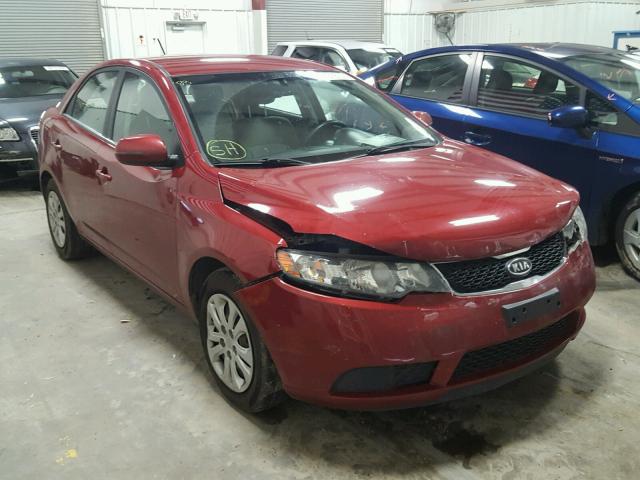 KNAFU4A25C5557710 - 2012 KIA FORTE EX RED photo 1