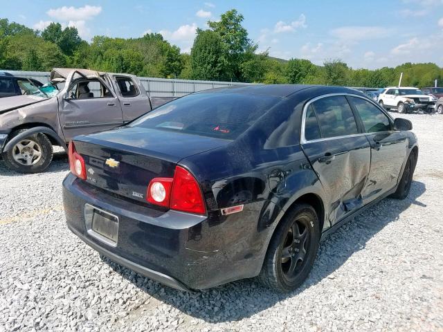 1G1ZA5E00AF241283 - 2010 CHEVROLET MALIBU LS BLACK photo 4