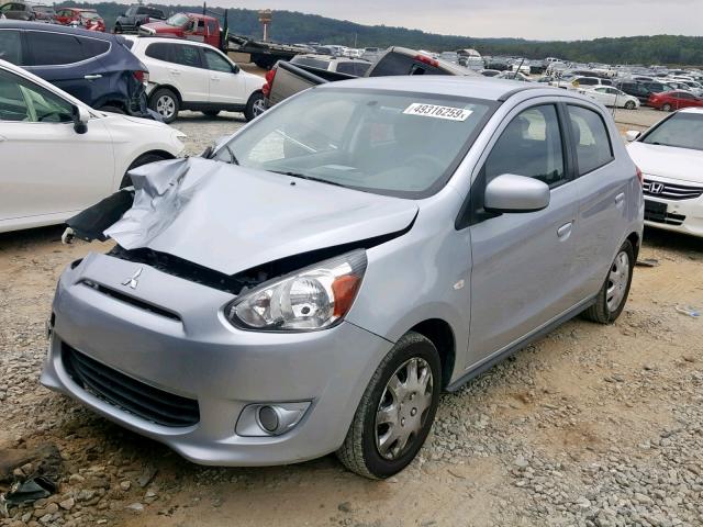 ML32A3HJ9FH041132 - 2015 MITSUBISHI MIRAGE DE SILVER photo 2