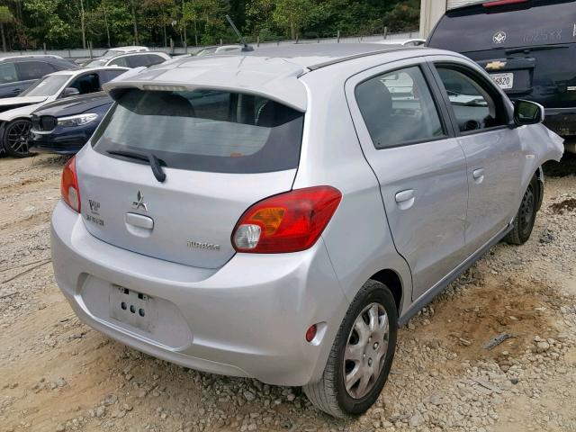 ML32A3HJ9FH041132 - 2015 MITSUBISHI MIRAGE DE SILVER photo 4