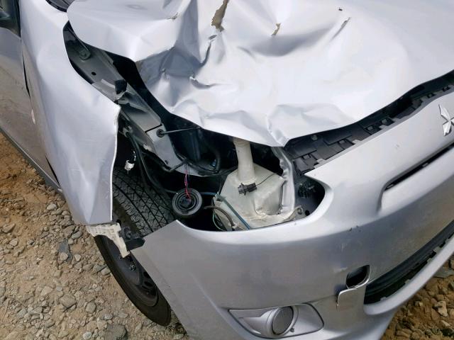 ML32A3HJ9FH041132 - 2015 MITSUBISHI MIRAGE DE SILVER photo 9