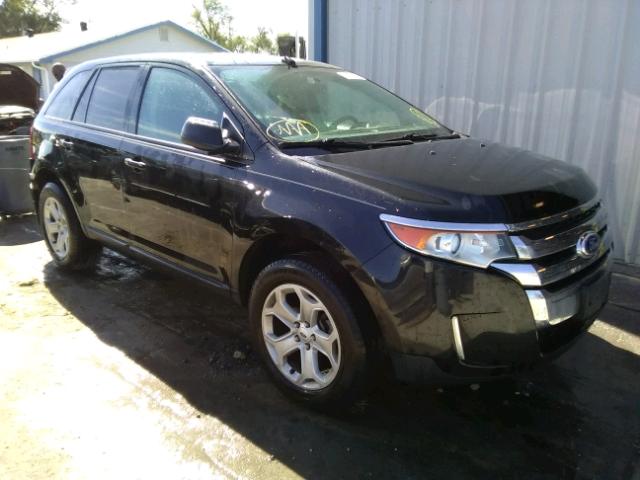 2FMDK3JC6EBA96109 - 2014 FORD EDGE SEL BLACK photo 1