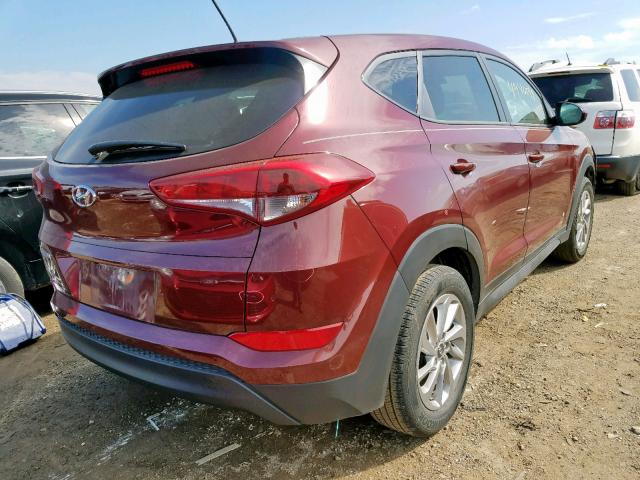 KM8J23A44HU537469 - 2017 HYUNDAI TUCSON SE RED photo 4