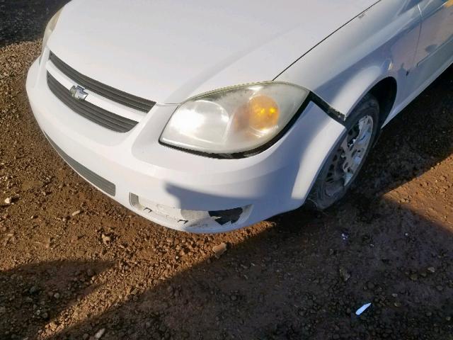 1G1AL55F477235050 - 2007 CHEVROLET COBALT LT WHITE photo 9