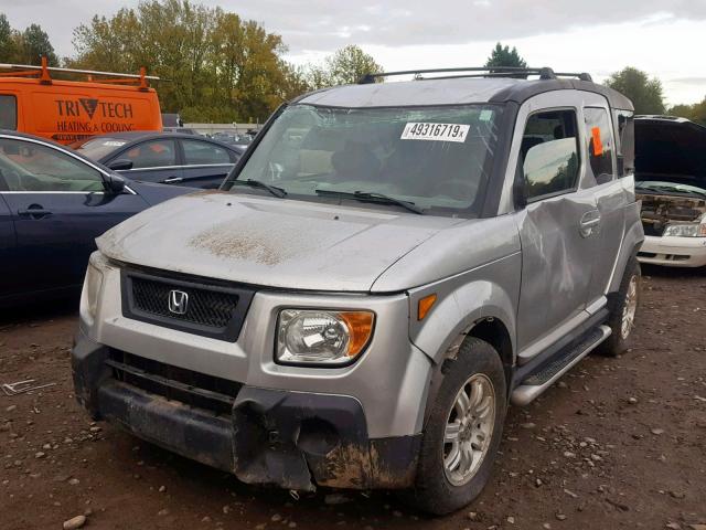 5J6YH287X6L014949 - 2006 HONDA ELEMENT EX SILVER photo 2