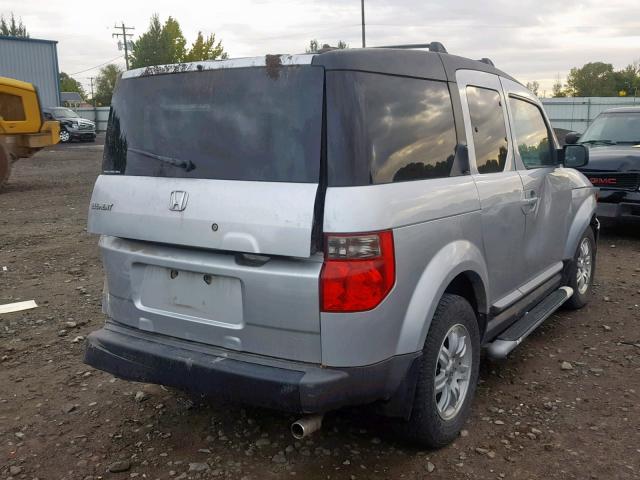 5J6YH287X6L014949 - 2006 HONDA ELEMENT EX SILVER photo 4