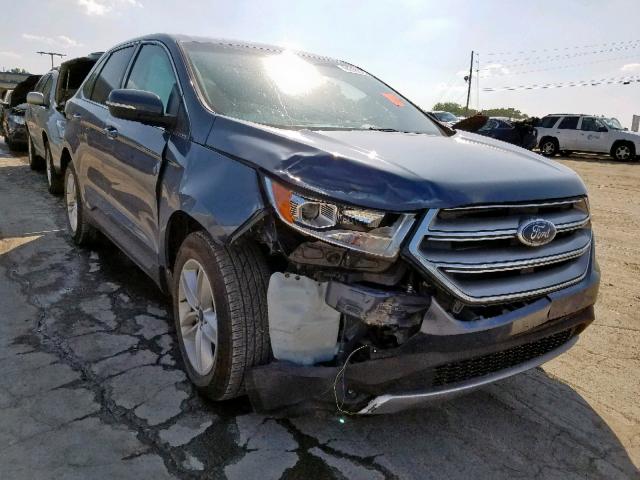 2FMPK3J88JBB53820 - 2018 FORD EDGE SEL BLUE photo 1