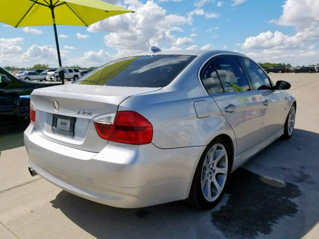 WBAVB33556KS35951 - 2006 BMW 330 I SILVER photo 4