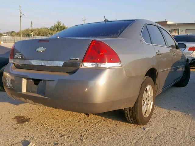 2G1WB58K179294329 - 2007 CHEVROLET IMPALA LS GRAY photo 4