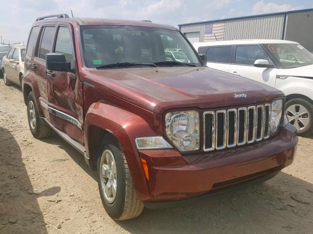 1J8GN28K28W105643 - 2008 JEEP LIBERTY SP MAROON photo 1