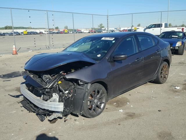 1C3CDFBB9GD516190 - 2016 DODGE DART SXT CHARCOAL photo 2