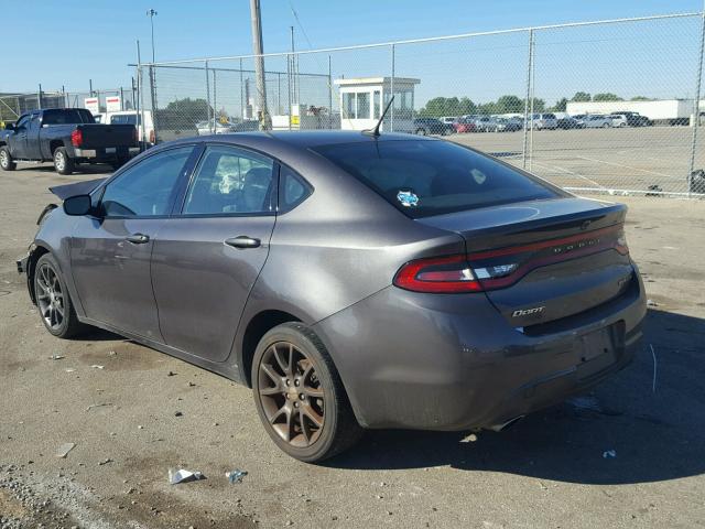 1C3CDFBB9GD516190 - 2016 DODGE DART SXT CHARCOAL photo 3