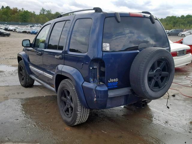 1J4GK58K75W513854 - 2005 JEEP LIBERTY LI BLUE photo 3