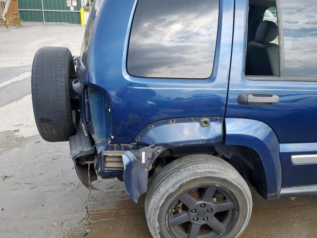 1J4GK58K75W513854 - 2005 JEEP LIBERTY LI BLUE photo 9