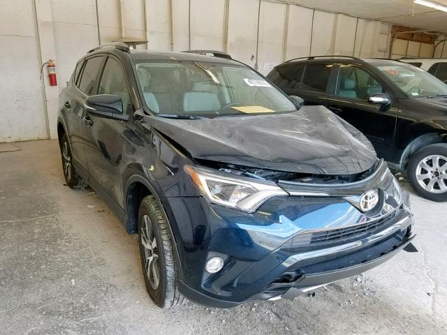 JTMWFREV4JJ212624 - 2018 TOYOTA RAV4 ADVEN BLUE photo 1