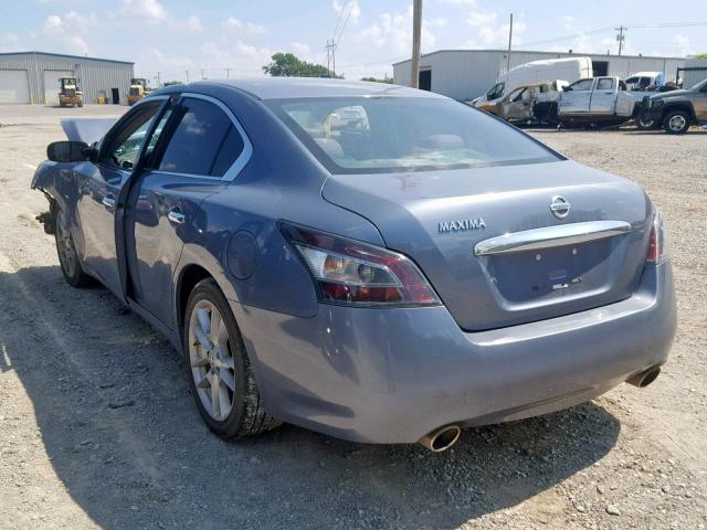 1N4AA5AP8CC837355 - 2012 NISSAN MAXIMA S BLUE photo 3