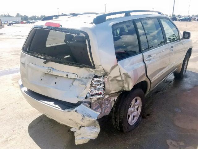 JTEGD21A430066363 - 2003 TOYOTA HIGHLANDER SILVER photo 4