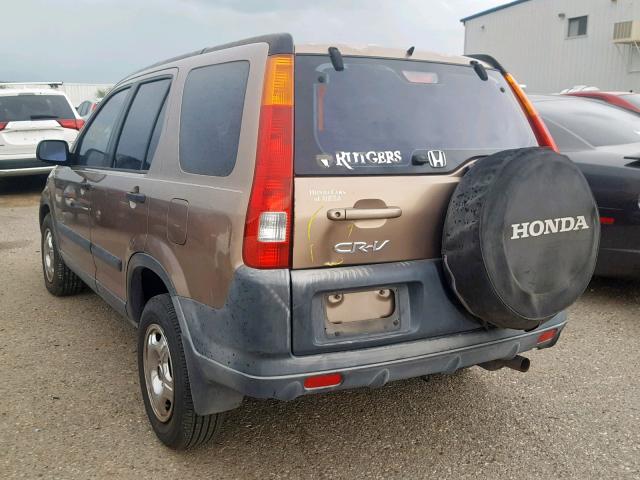 JHLRD68413C018342 - 2003 HONDA CR-V LX GOLD photo 3