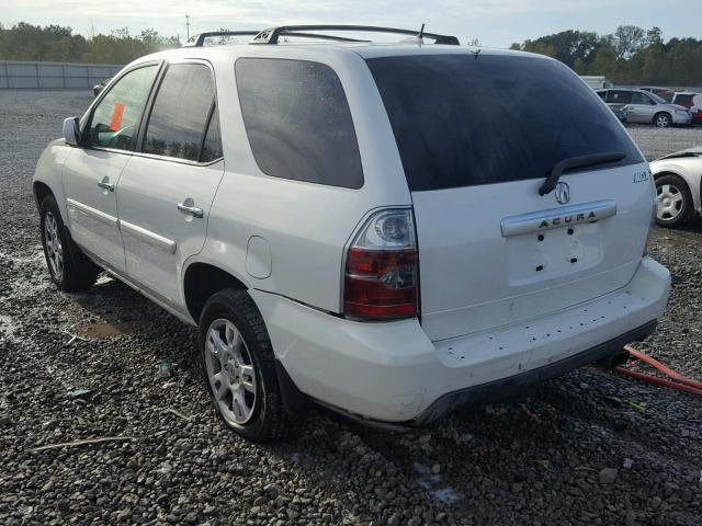 2HNYD18986H519523 - 2006 ACURA MDX TOURIN WHITE photo 3