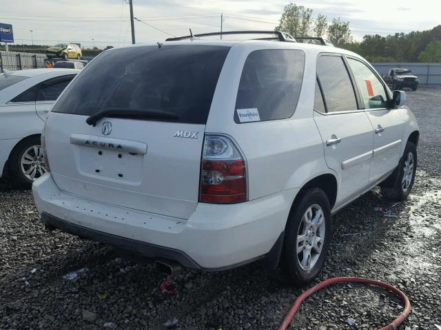 2HNYD18986H519523 - 2006 ACURA MDX TOURIN WHITE photo 4