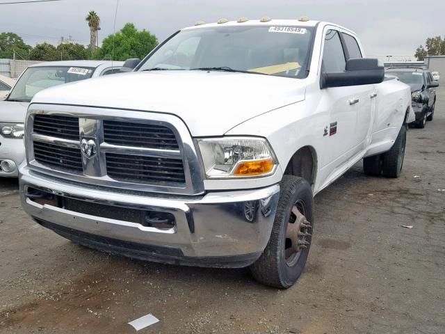 3D73Y4CL7BG596196 - 2011 DODGE RAM 3500 WHITE photo 2