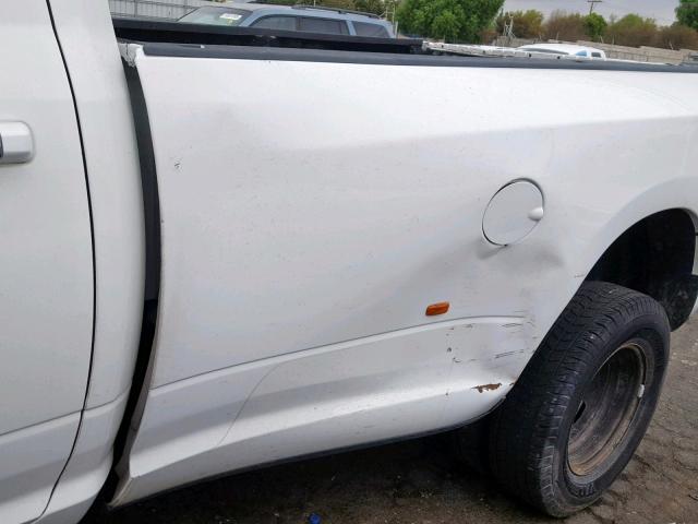 3D73Y4CL7BG596196 - 2011 DODGE RAM 3500 WHITE photo 9